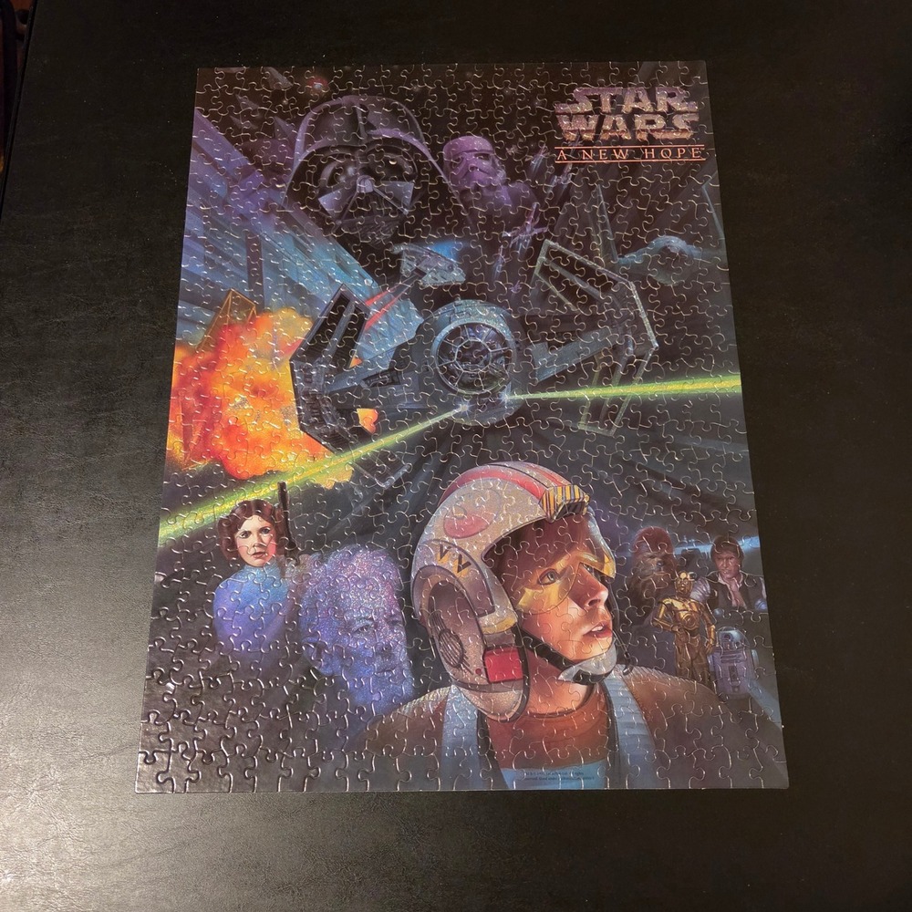 Star Wars A New Hope 550 Piece Jigsaw Puzzle Luke Skywalker Darth Vader Vintage